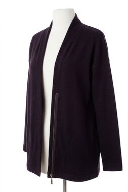 NEW KENSIE zipper front fleece jacket in black